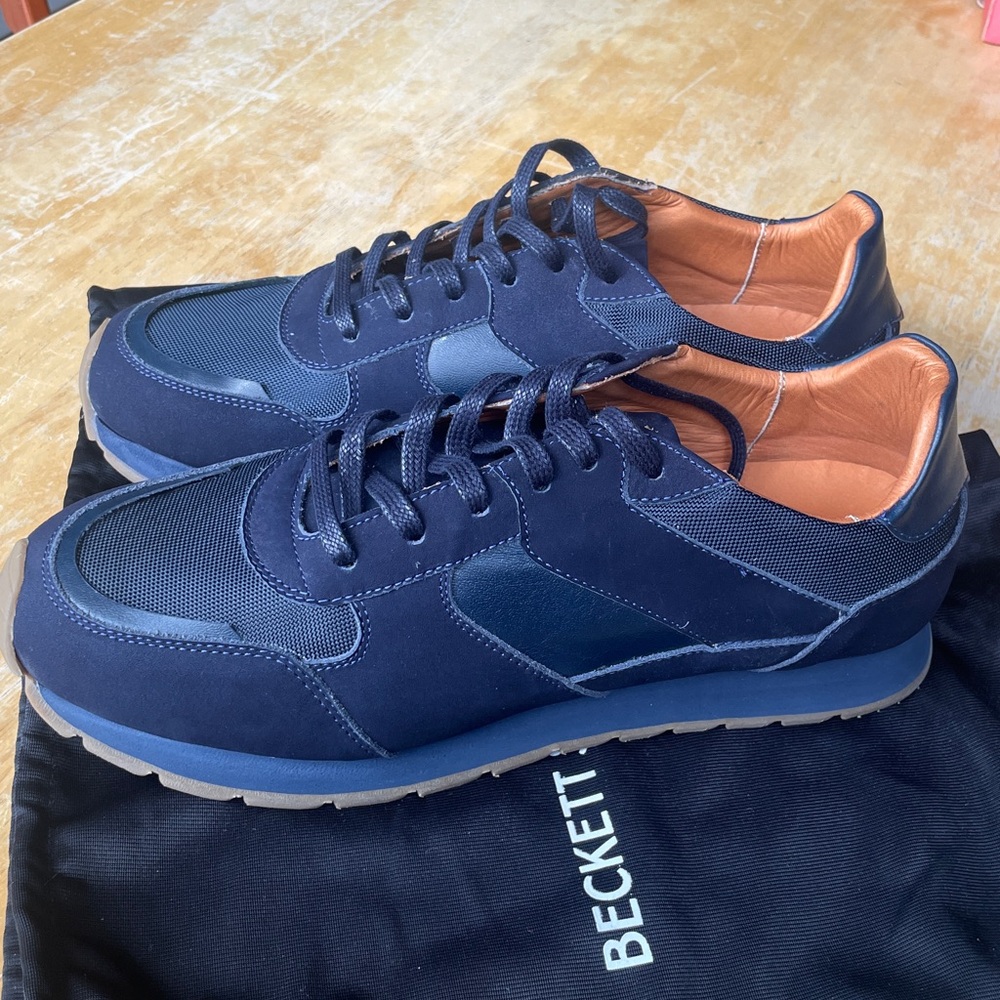 *never worn* Men's Beckett Simonon Navy Sneakers (size 10)